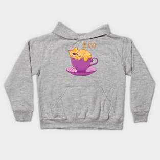 Cup Of Joy Cat Kids Hoodie